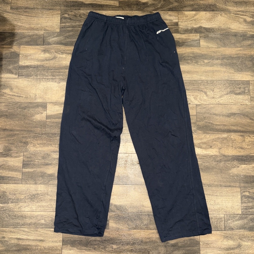 Vintage Y2K Reebok Baggy Relaxed Fit Sweatpants Men's Size XXL Navy Blue